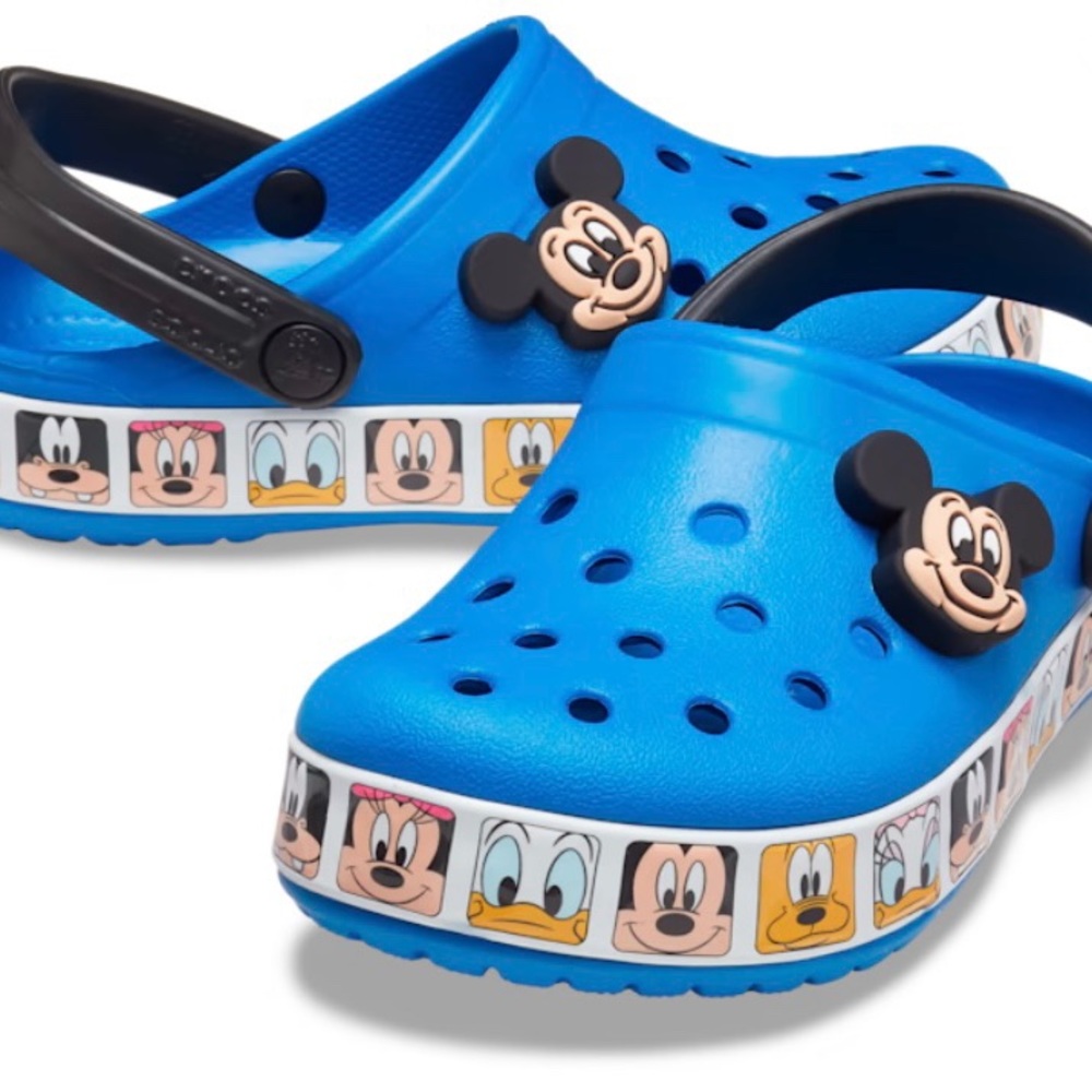 NWT TODDLER FUN LAB DISNEY MICKEY MOUSE BAND CLOG CROCS